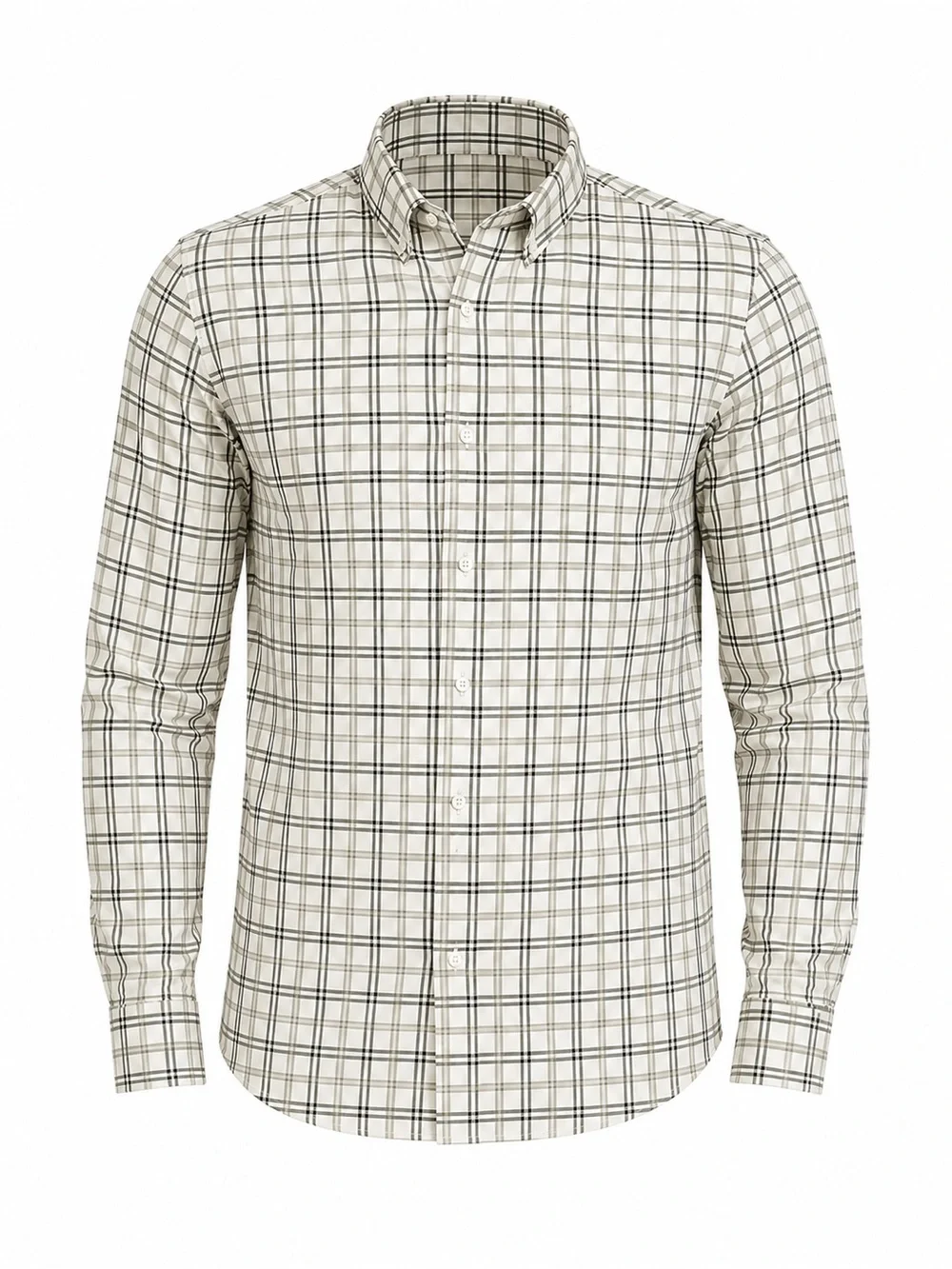 Banana Republic Men’s Slim Fit Plaid Long Sleeve Shirt – Size Large